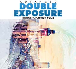 极品PS动作－高级双重曝光(第二版)：Advanced Double Exposure Photoshop Action